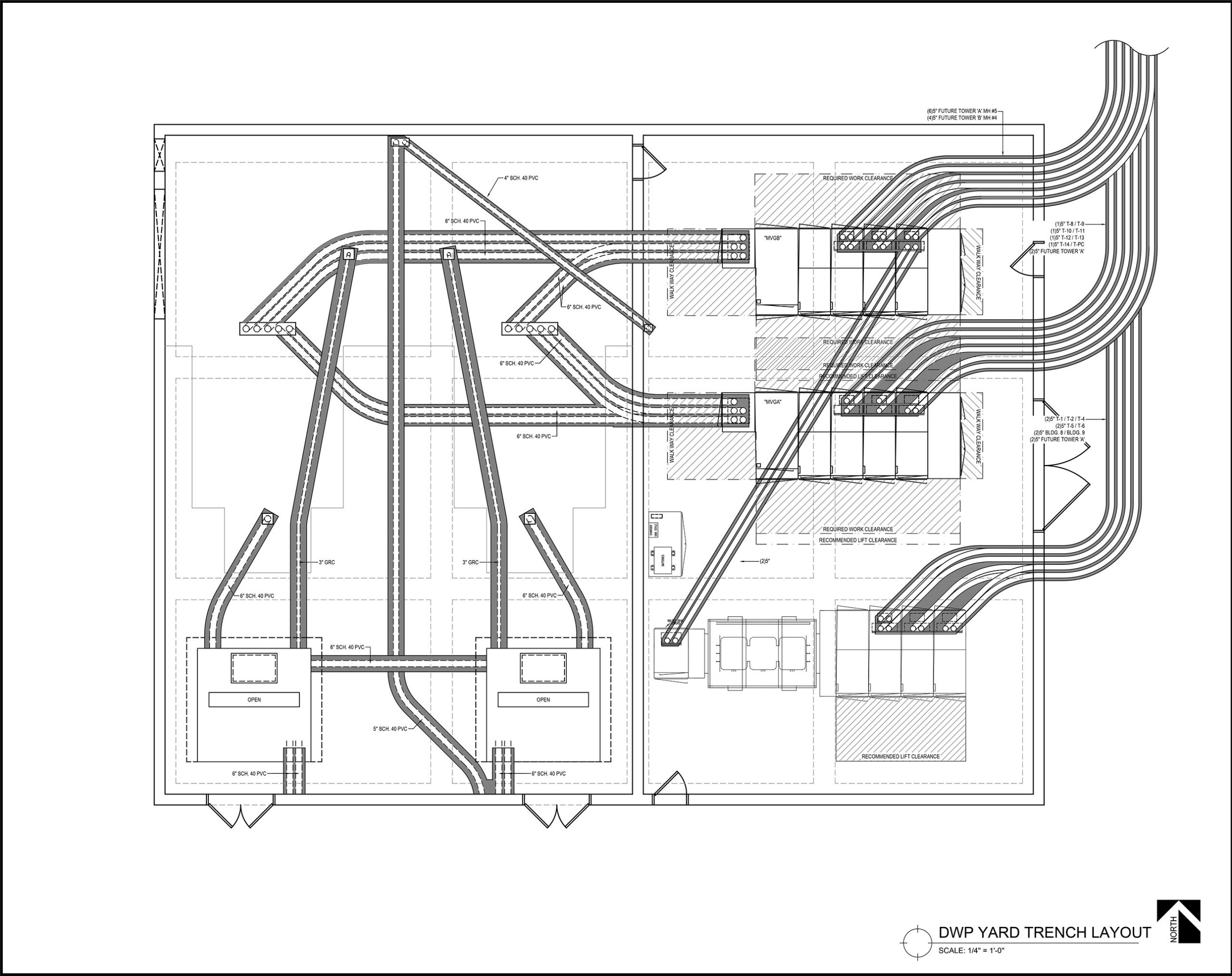 Trench Layout AutoCAD
